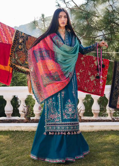 Grace-Luxury Full Embroidered Chikenkari Lawn Unstiched 3PC Suit