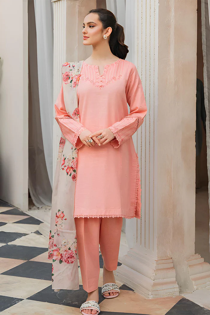 Grace-Full Embroidered Lawn Unstiched 3PC Suit