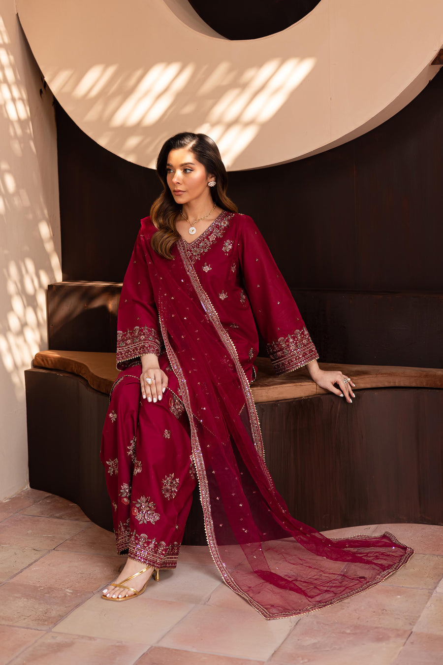 Grace-Luxury Full Embroidered Lawn Unstiched 3PC Suit