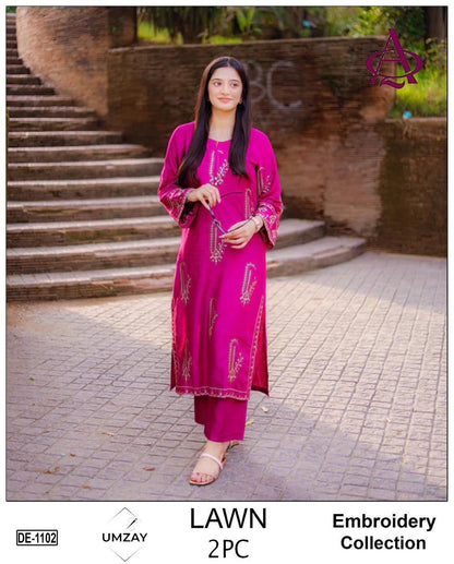 GRACE EMBROIDERY LAWN 2PC