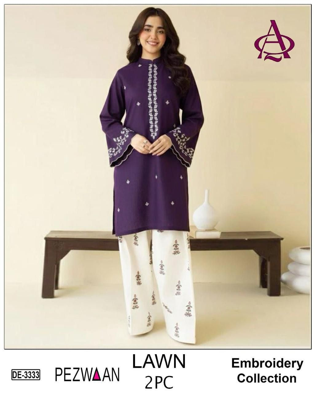GRACE EMBROIDERY LAWN 2PC