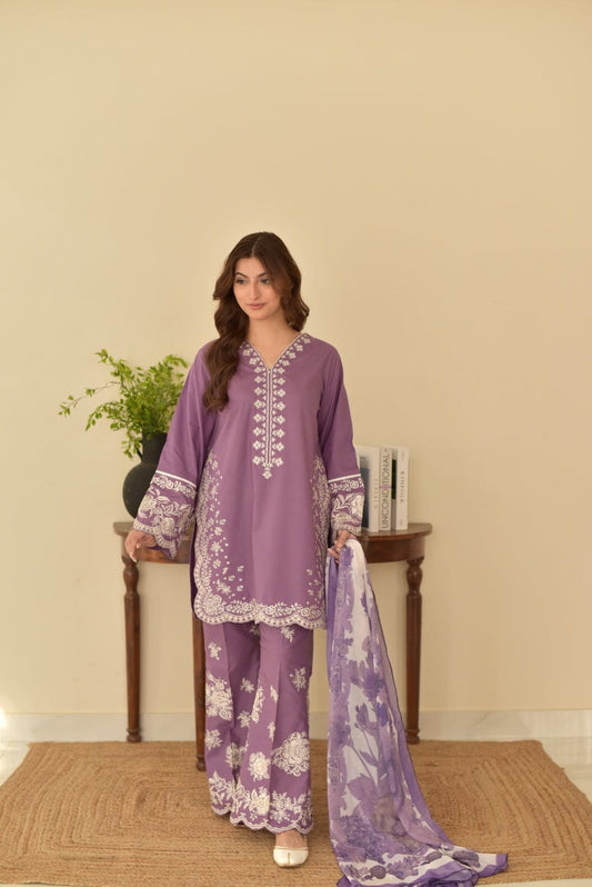 GRACE EMBROIDERY LAWN 3PC