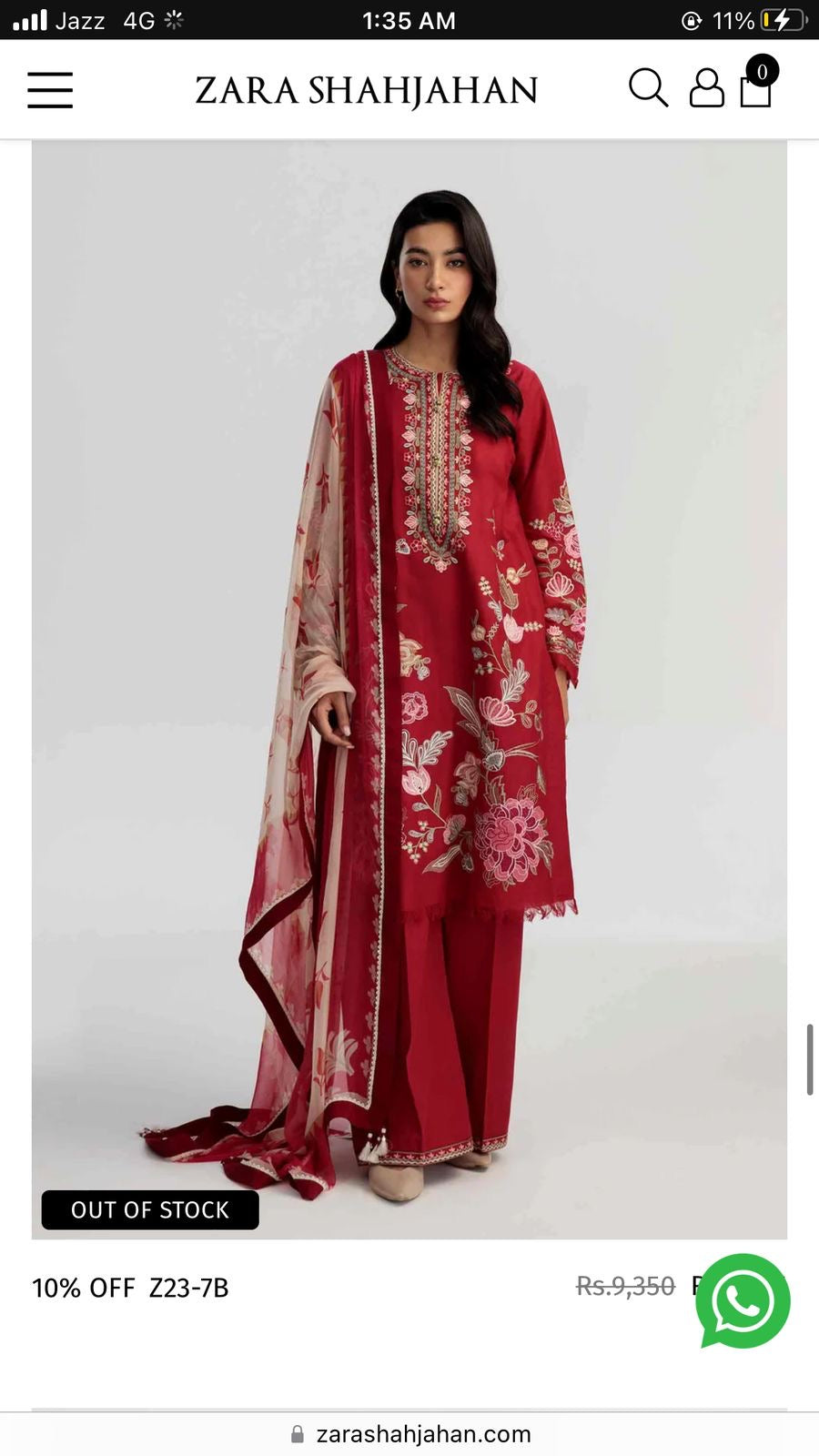 Grace-Luxury Full Embroidered Lawn Unstiched 3PC Suit