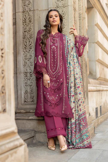 Grace-Luxury Full Embroidered Chikenkari Lawn Unstiched 3PC Suit