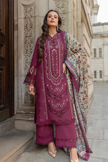 Grace-Luxury Full Embroidered Chikenkari Lawn Unstiched 3PC Suit