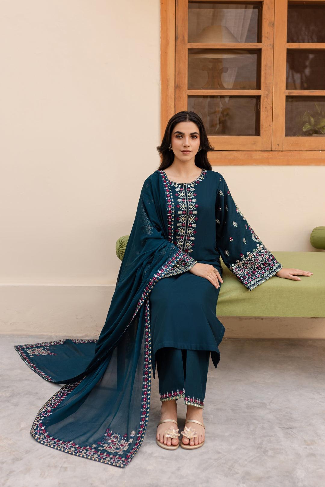 GRACE EMBROIDERY LAWN 3PC