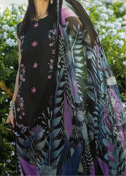 Grace-Luxury Full Embroidered Chikenkari Lawn Unstiched 3PC Suit