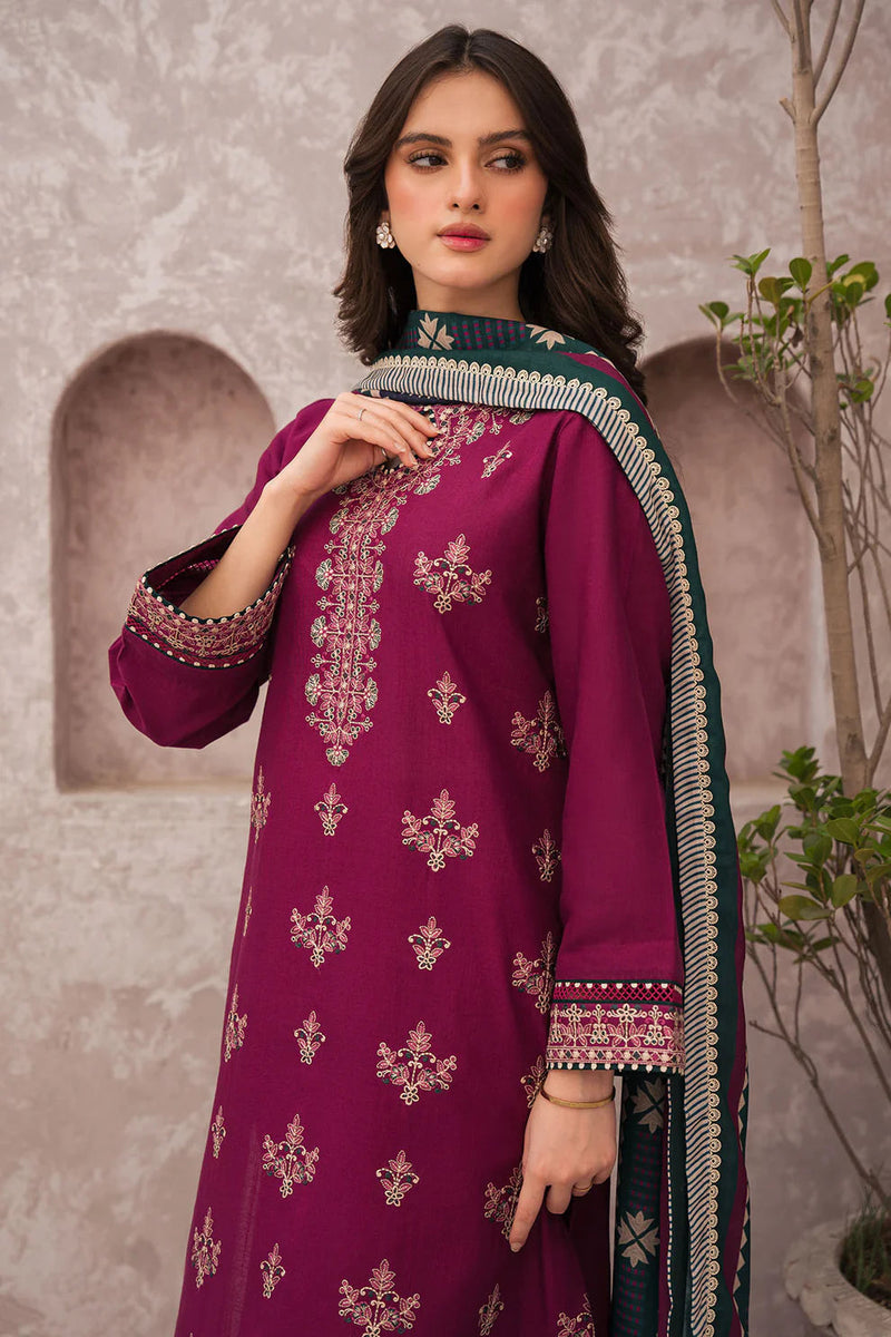 Grace-Luxury Full Embroidered Chikenkari Lawn Unstiched 3PC Suit