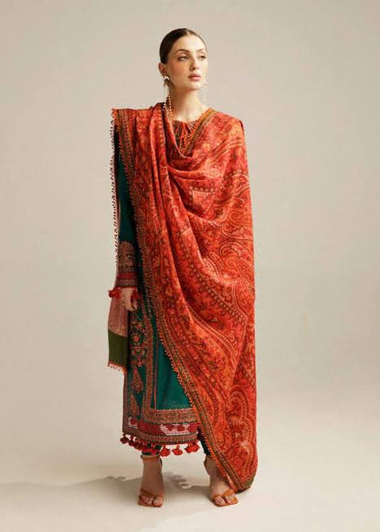 GRACE EMBROIDERY DHANAK 3PC UNSTICH