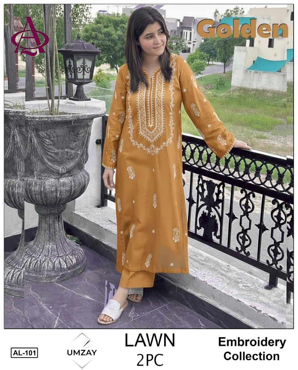 GRACE EMBROIDERY LAWN 2PC