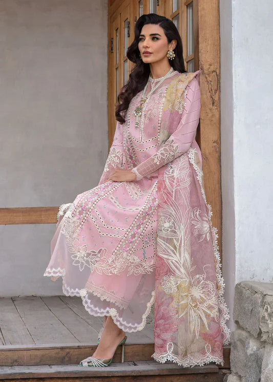 Grace-Luxury Full Embroidered Chikenkari Lawn Unstiched 3PC Suit
