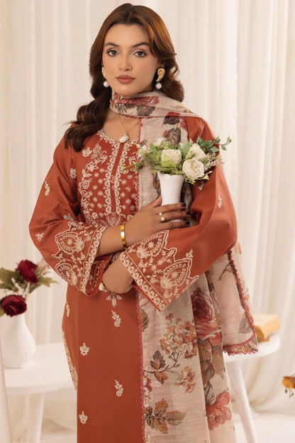 Grace-Luxury Full Embroidered Lawn Unstiched 3PC Suit