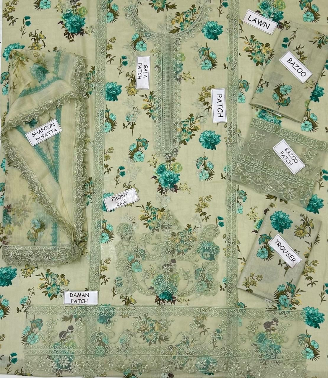 GRACE EMB/PRINT LAWN 3PC