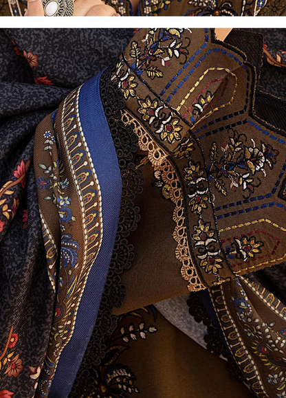 GRACE EMBROIDERY DHANAK 3PC UNSTICH