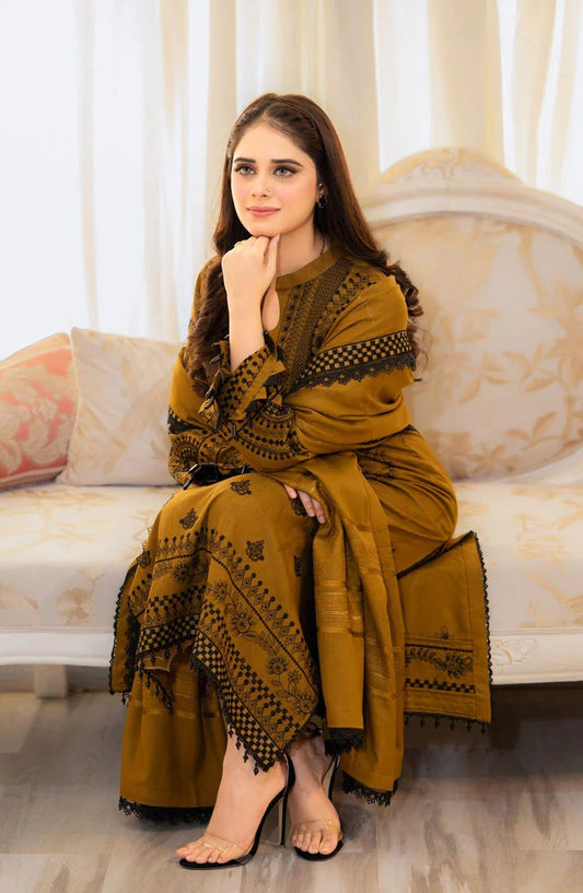 GRACE EMBROIDERY LAWN 3PC