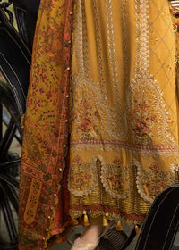 Grace-Embroidered 3pc Lawn Dress With Printed Lawn Dupatta.