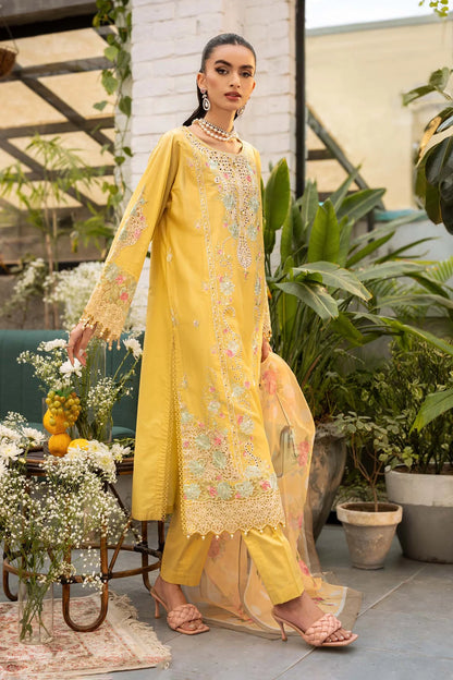 Grace-Luxury Full Embroidered Chikenkari Lawn Unstiched 3PC Suit