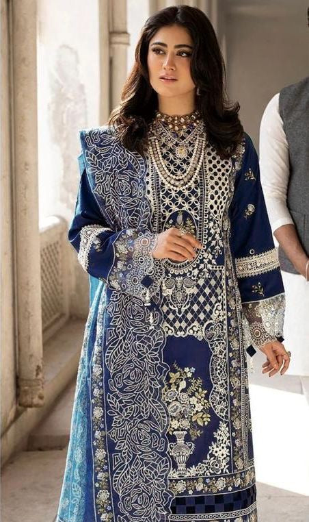 MAHNUR EMBROIDERY LAWN 3PC
