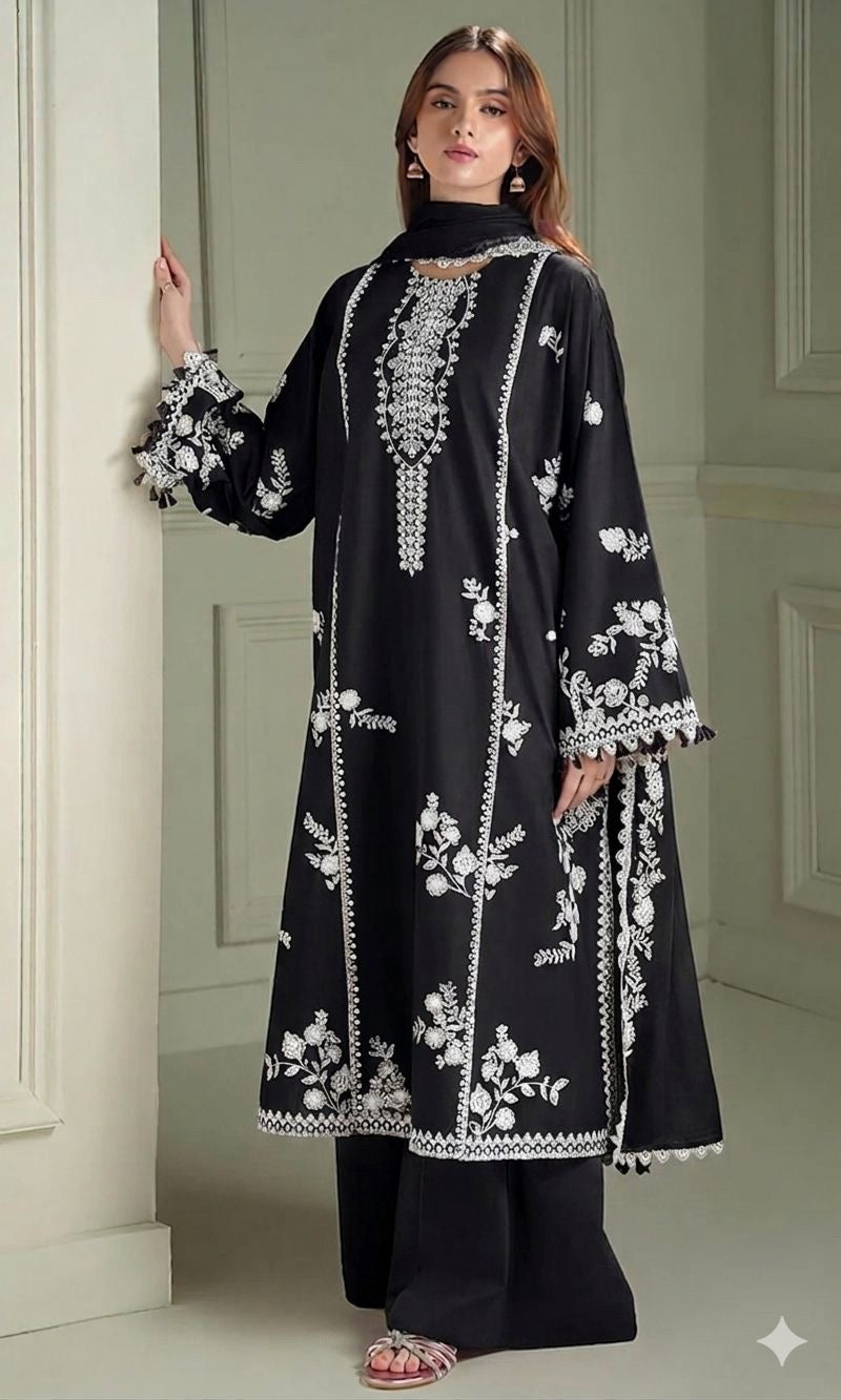 GRACE EMBROIDERY LAWN 3PC