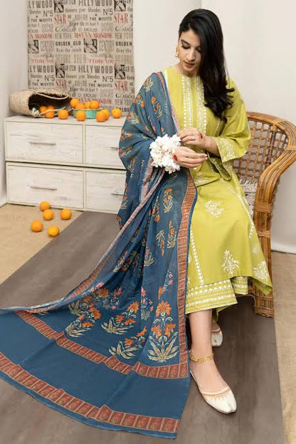Grace-Luxury Full Embroidered Lawn Unstiched 3PC Suit