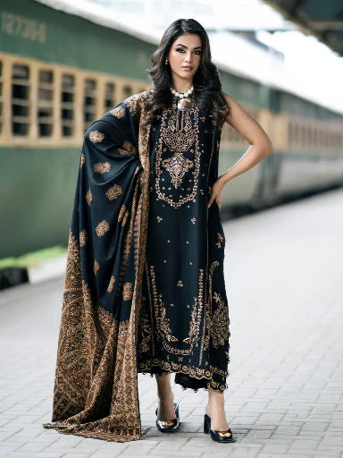 Grace-Luxury Full Embroidered Chikenkari Lawn Unstiched 3PC Suit