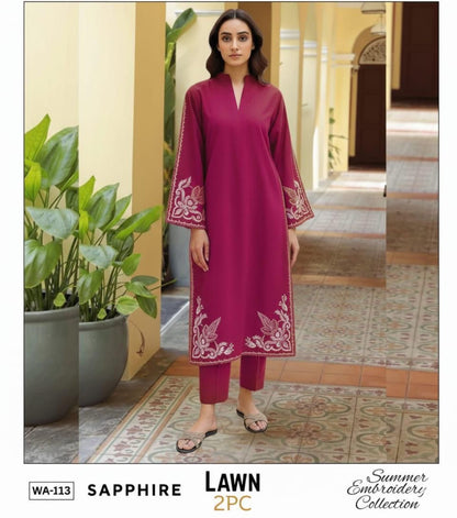 GRACE EMBROIDERY LAWN 2PC