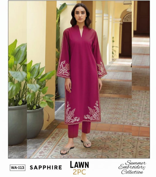 GRACE EMBROIDERY LAWN 2PC