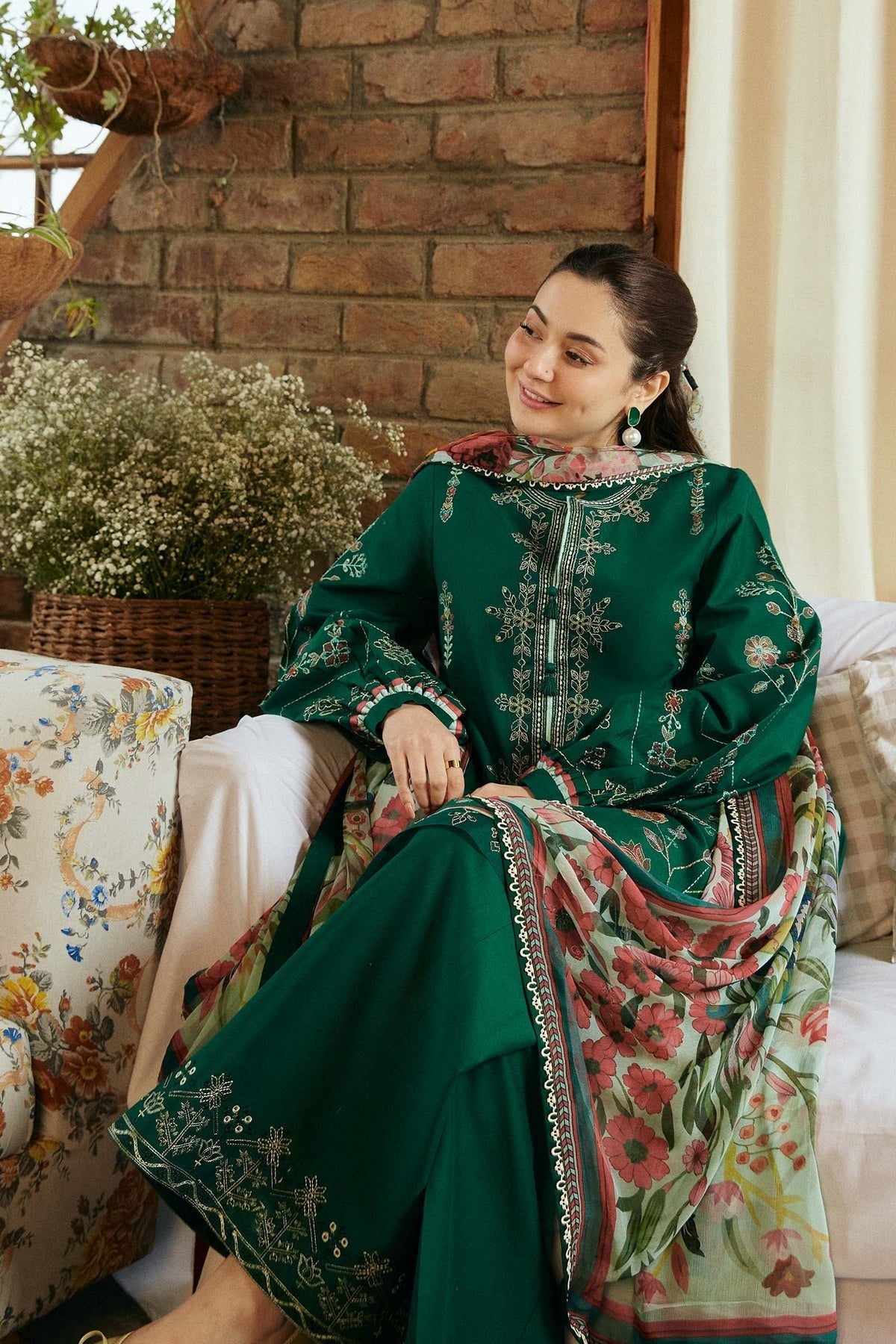 Grace-Luxury Full Embroidered Lawn Unstiched 3PC Suit