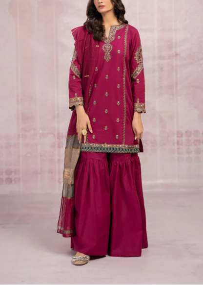 Grace-Luxury Full Embroidered Lawn Unstiched 3PC Suit