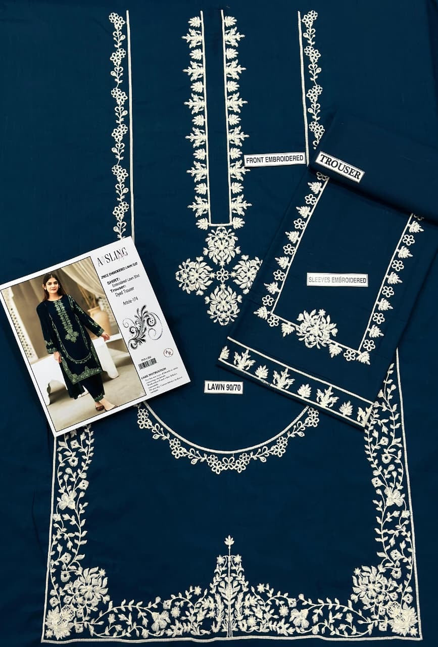 GRACE EMBROIDERY LAWN 2PC