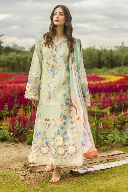 Grace-Luxury Full Embroidered Chikenkari Lawn Unstiched 3PC Suit