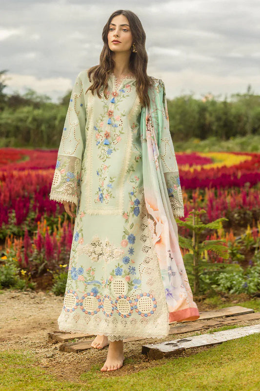 Grace-Luxury Full Embroidered Chikenkari Lawn Unstiched 3PC Suit