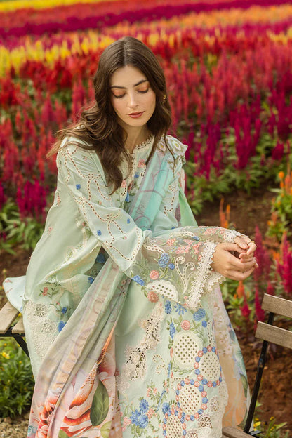 Grace-Luxury Full Embroidered Chikenkari Lawn Unstiched 3PC Suit