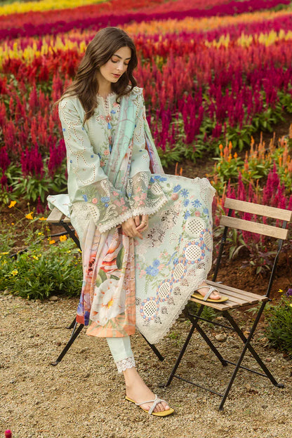 Grace-Luxury Full Embroidered Chikenkari Lawn Unstiched 3PC Suit