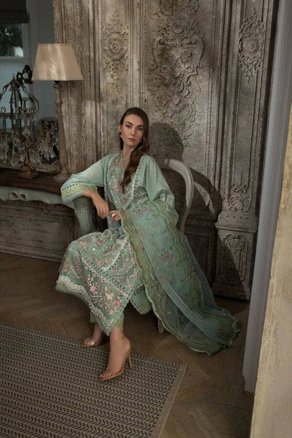 Grace-Luxury Full Embroidered Chikenkari Lawn Unstiched 3PC Suit