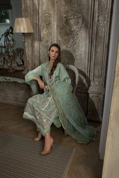 Grace-Luxury Full Embroidered Chikenkari Lawn Unstiched 3PC Suit