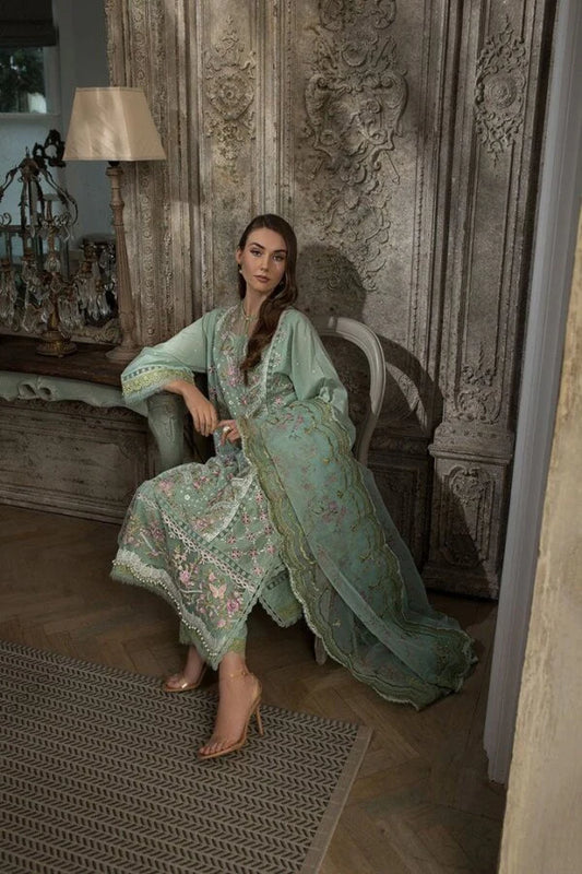 Grace-Luxury Full Embroidered Chikenkari Lawn Unstiched 3PC Suit