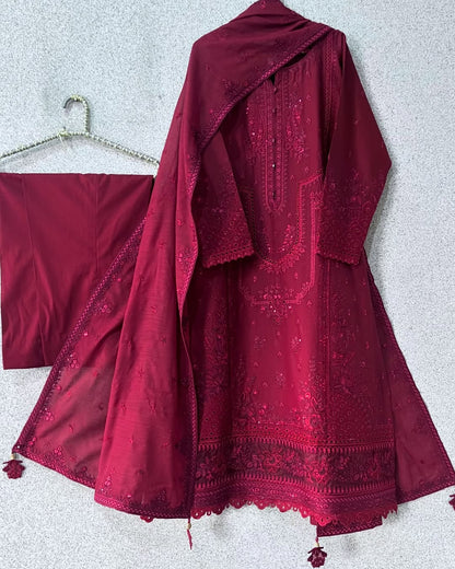 Lawn Embroidered 3Piece