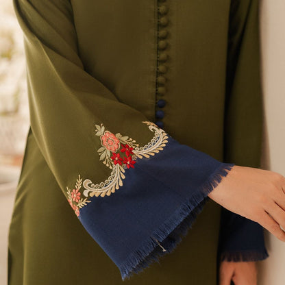 Lawn Embroidered Stitched 2Piece