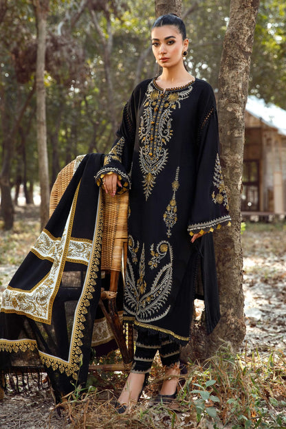 Lawn Embroidered Stitched 3Piece