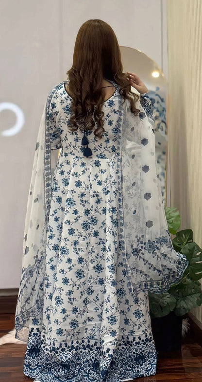 Lawn Printed Stitched 2Piece  (Celeste)