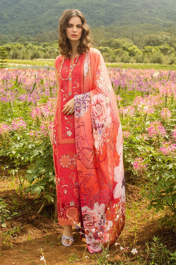 Grace Luxury Full Embroidered Chikenkari Lawn Unstiched 3PC Suit