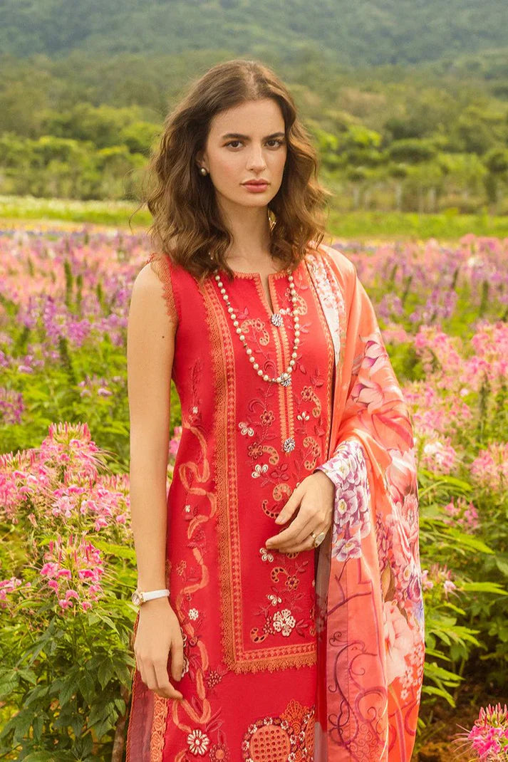 Grace Luxury Full Embroidered Chikenkari Lawn Unstiched 3PC Suit