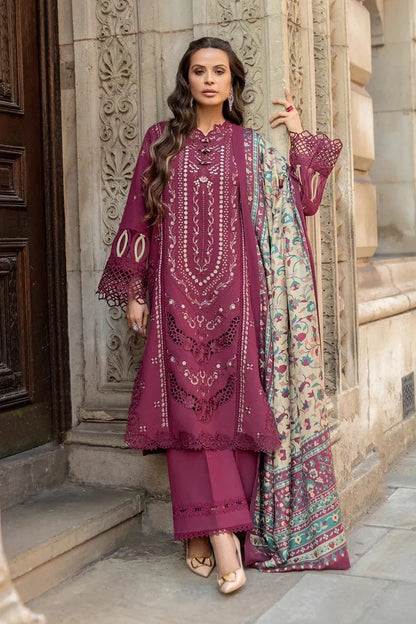 Grace-Luxury Full Embroidered Chikenkari Lawn Unstiched 3PC Suit