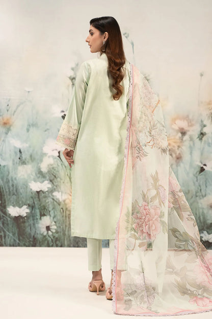 Grace-Luxury Full Embroidered Chikenkari Lawn Unstiched 3PC Suit