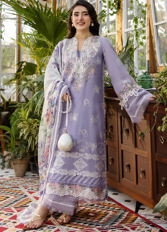 Grace-Luxury Full Embroidered Chikenkari Lawn Unstiched 3PC Suit