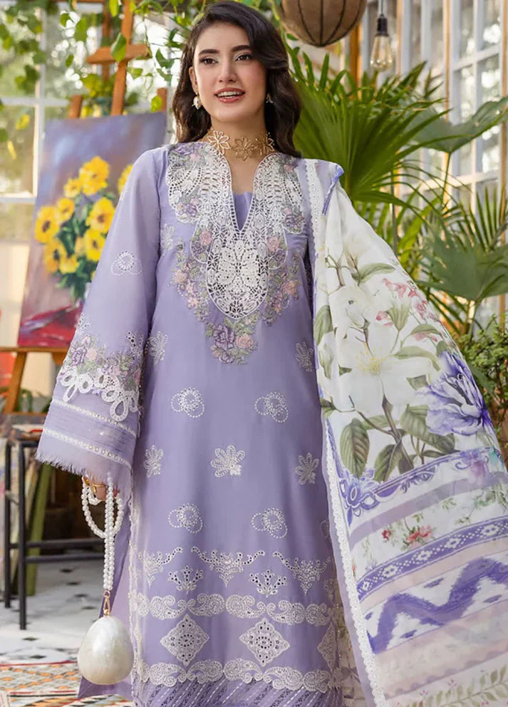 Luxury Full Embroidered Chikenkari Lawn Unstiched 3PC Suit