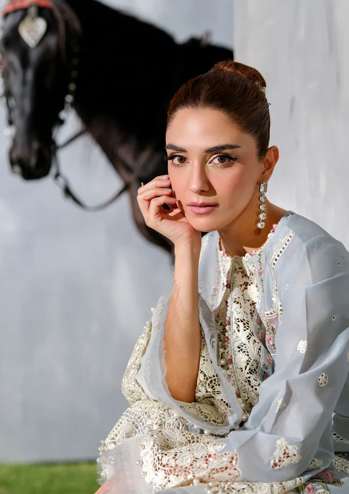 Grace Luxury Full Embroidered Chikenkari Lawn Unstiched 3PC Suit
