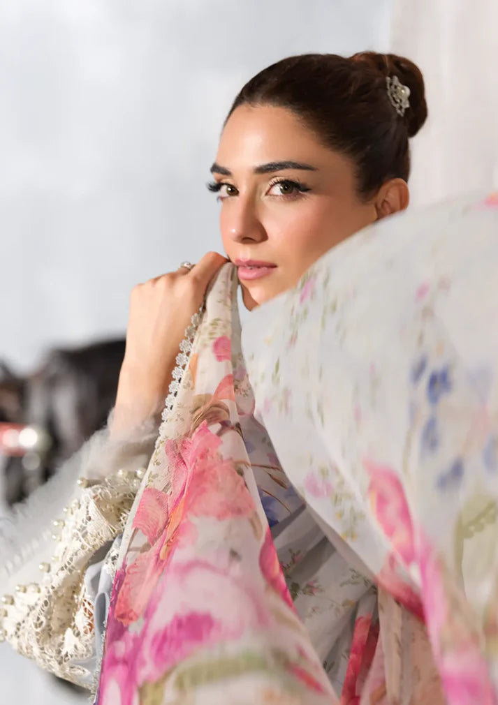 Grace Luxury Full Embroidered Chikenkari Lawn Unstiched 3PC Suit