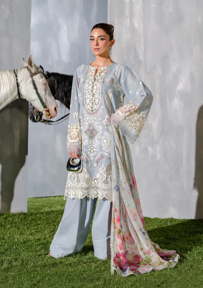 Grace Luxury Full Embroidered Chikenkari Lawn Unstiched 3PC Suit